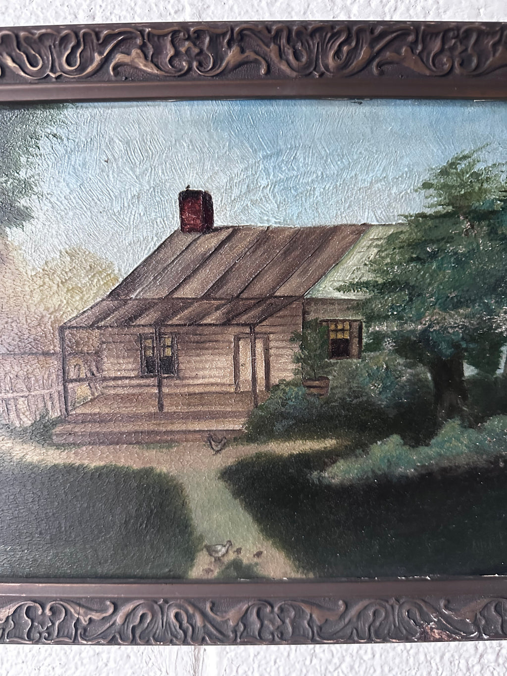 Cabin on artist board