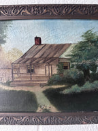 Cabin on artist board