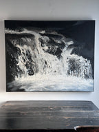 Black and White Waterfall
