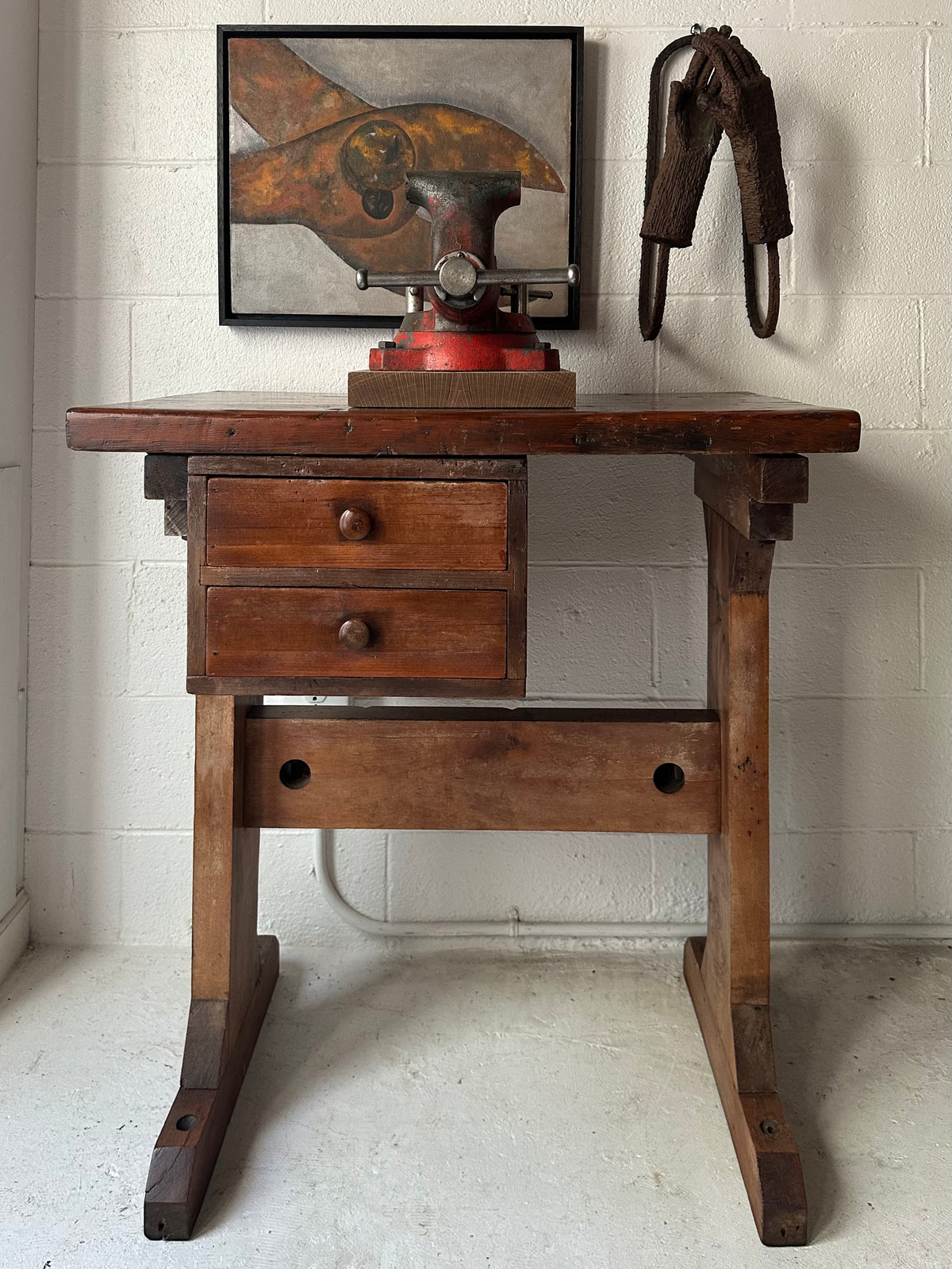 Two Drawer Side Table