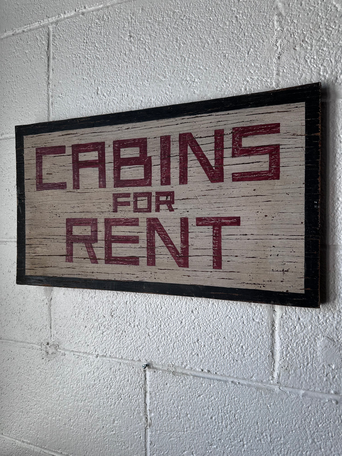 Cabins Sign