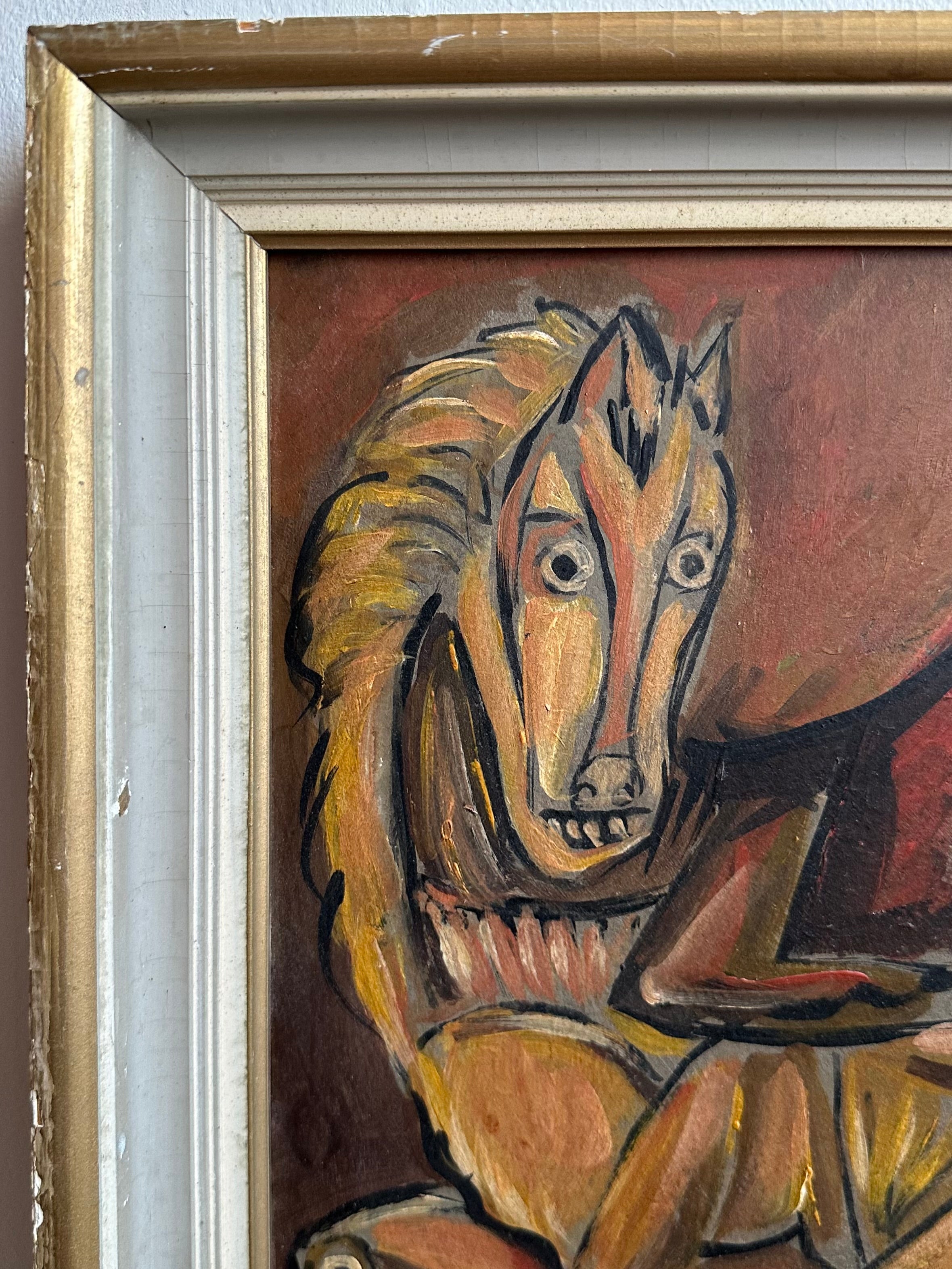 Cubist Horse Painting