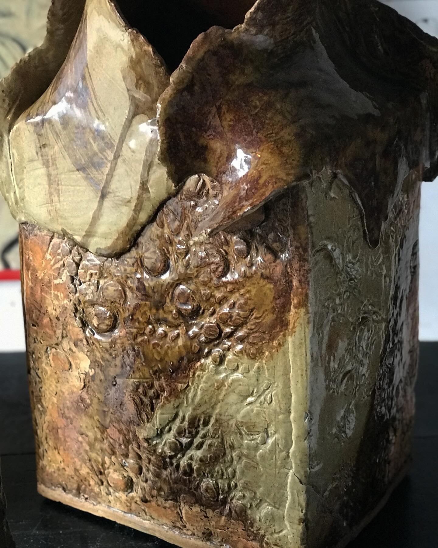 Mid-century Slab Ceramic Vessel