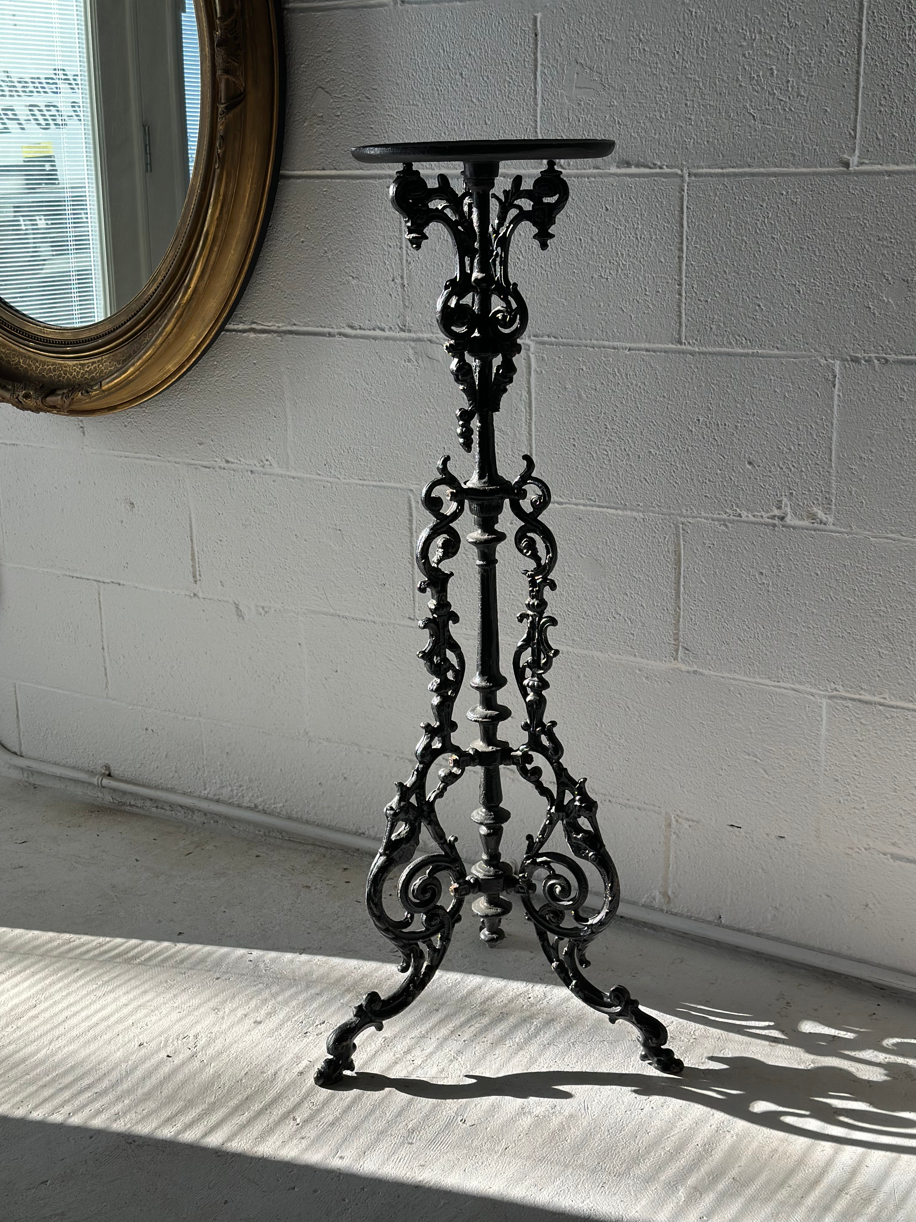Black Victorian Plant Stand