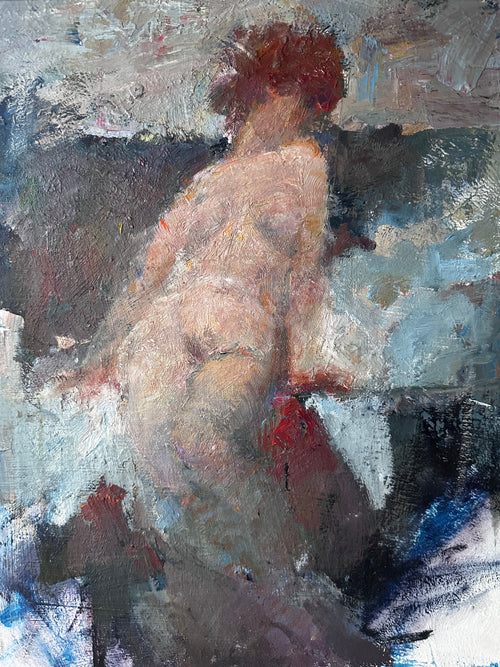 Leaning Nude Figure