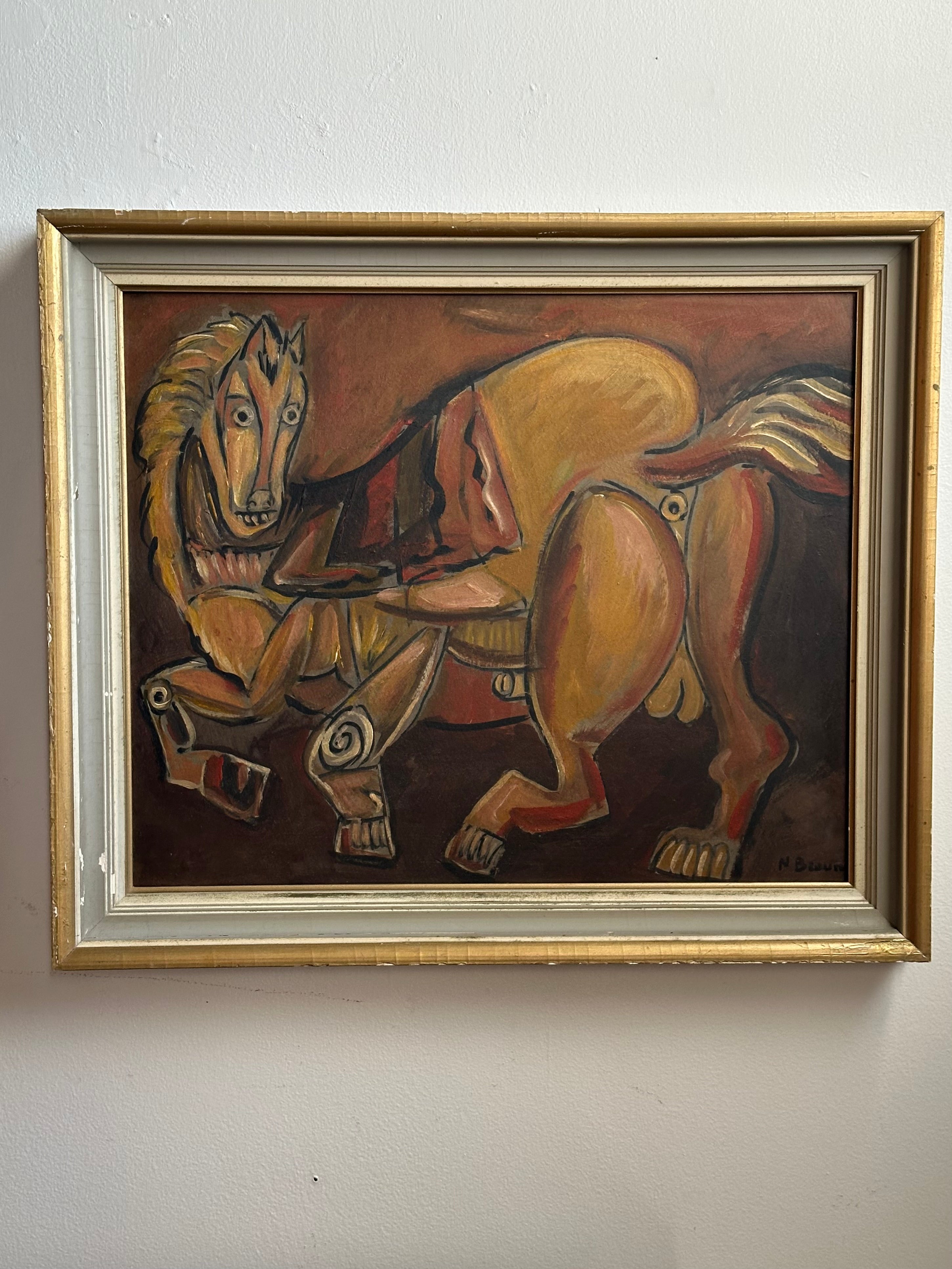 Cubist Horse Painting