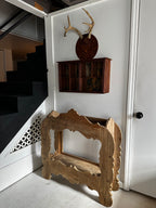 Folk Art Antler Wall Shelf