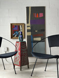 Abstract, geometric, mid-century painting