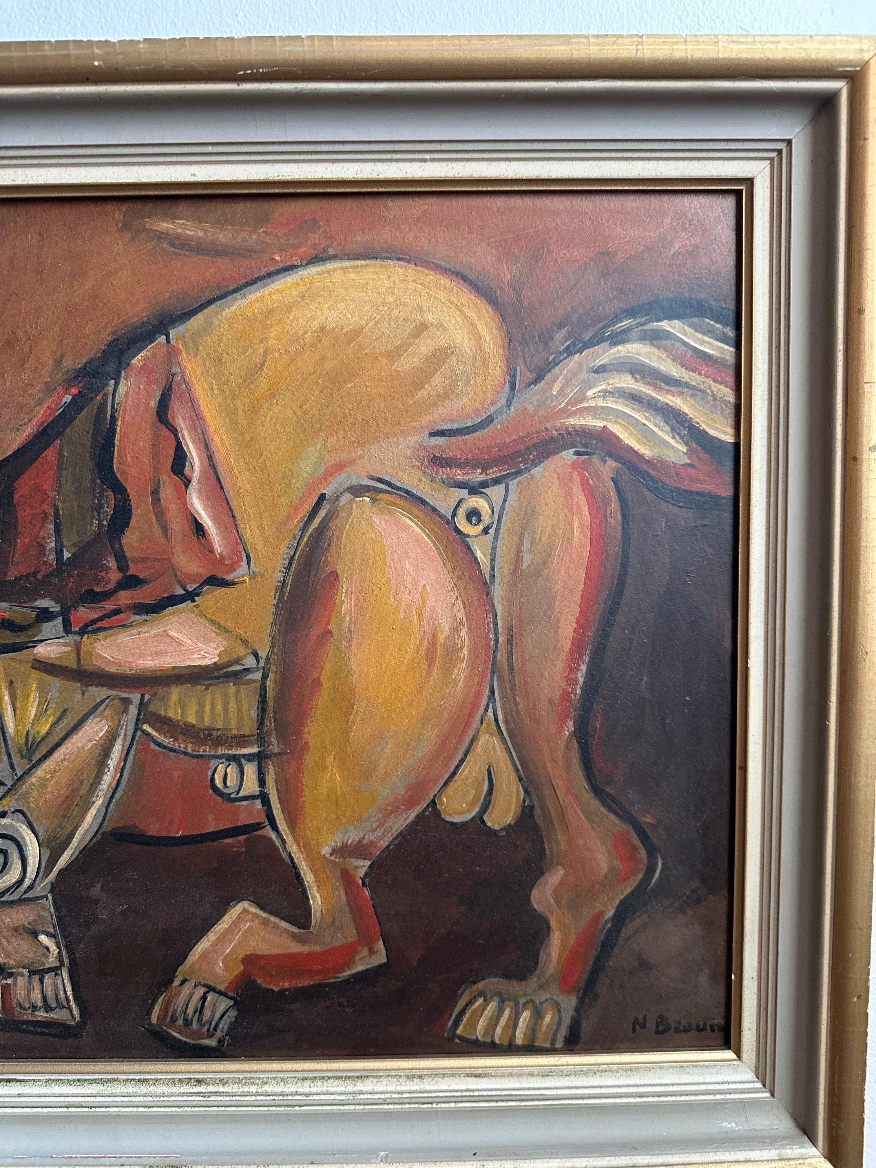 Cubist Horse Painting