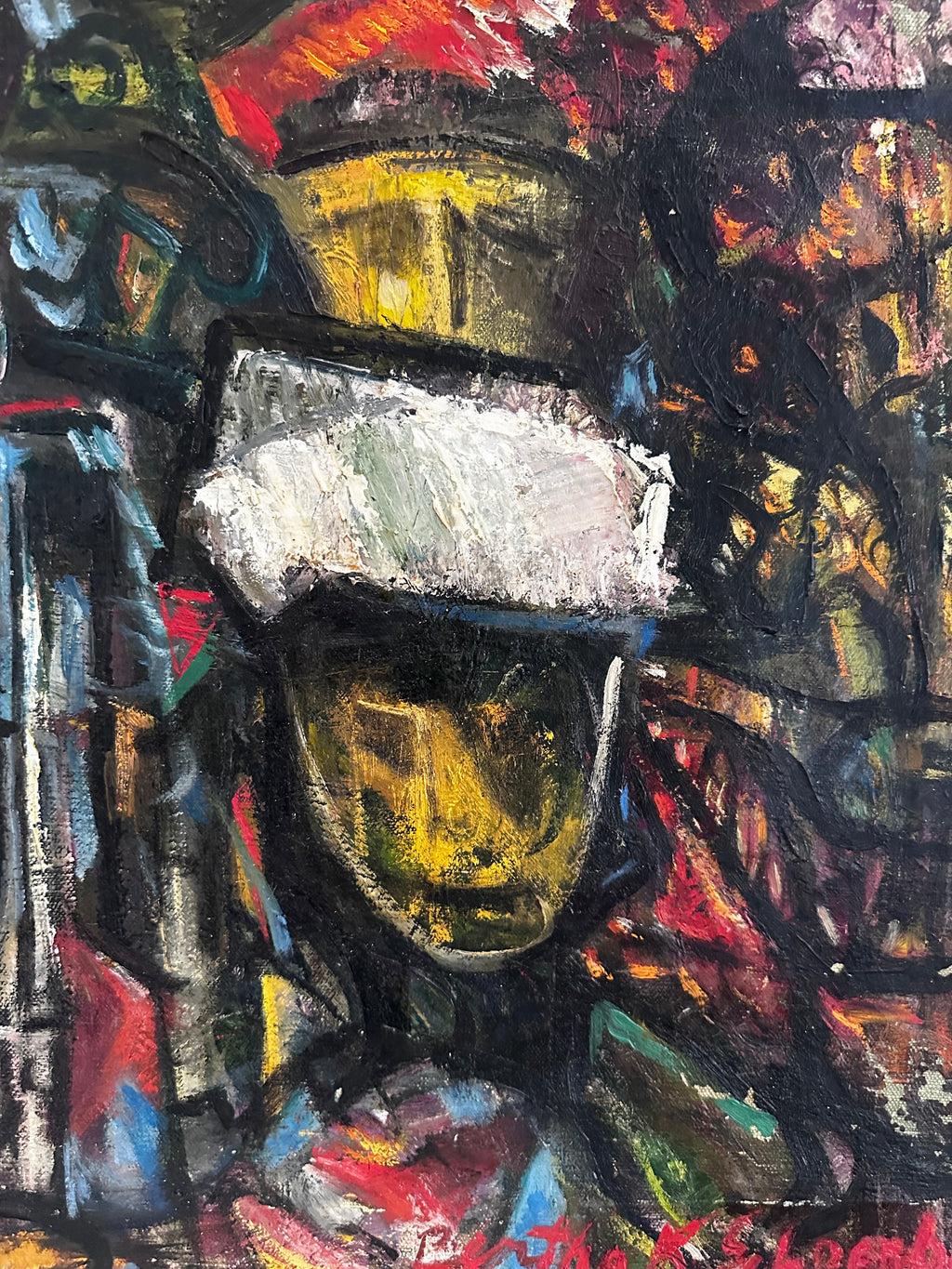 Hat Store Window Painting