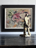 Abstract floral on board