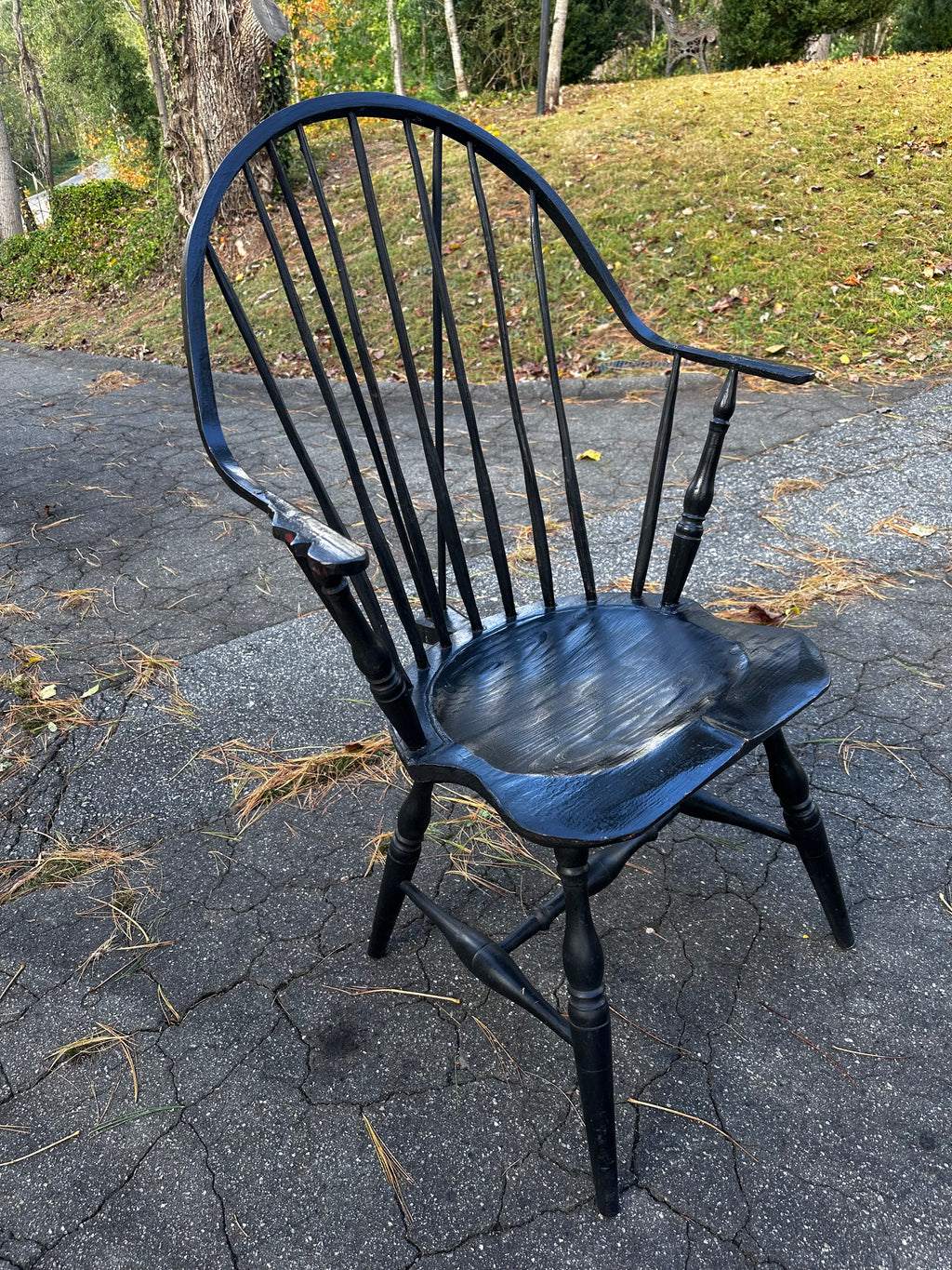 Black painted Windsor chair