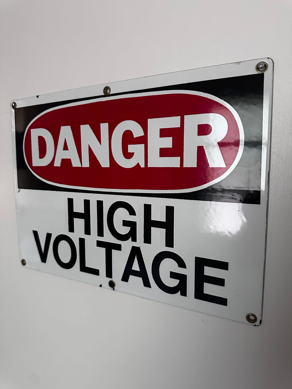 High voltage sign