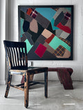 Steel framed quilt fragment