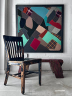 Steel framed quilt fragment