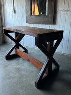 Scratch-built Sawbuck Table
