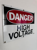 High voltage sign