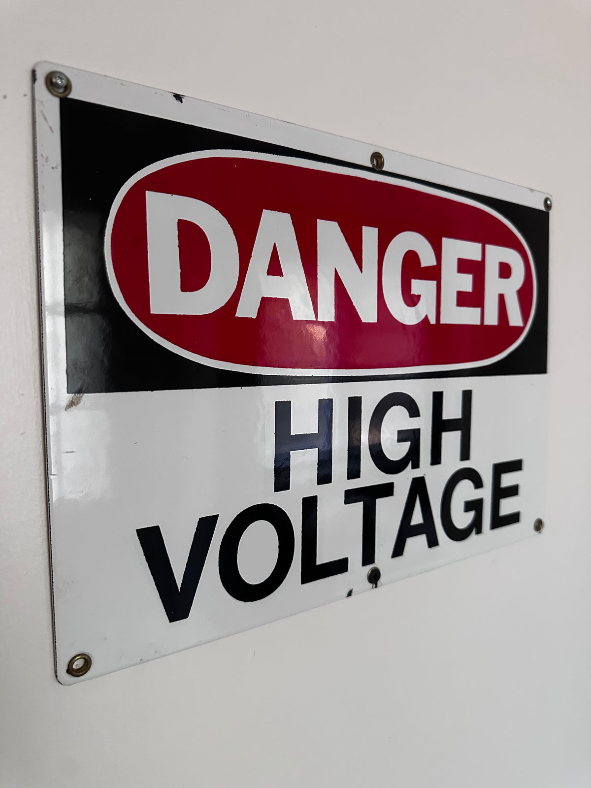 High voltage sign