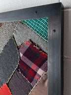 Steel framed quilt fragment
