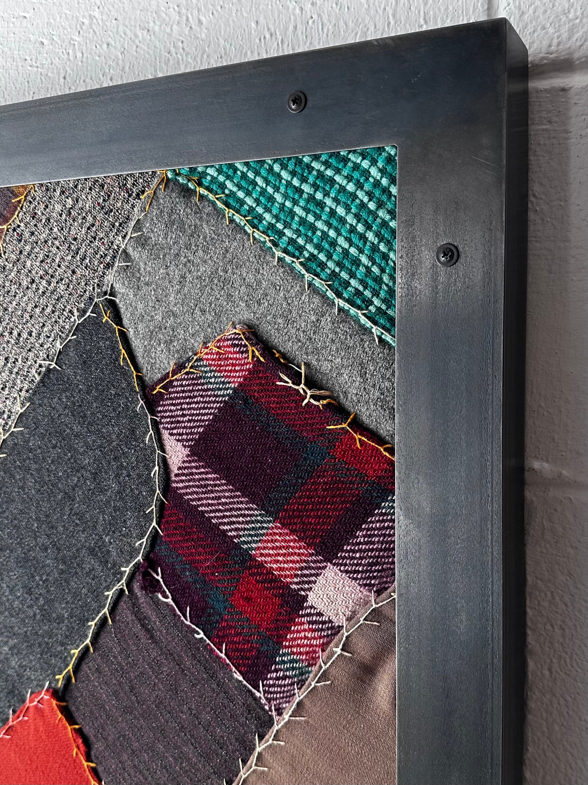 Steel framed quilt fragment