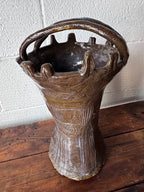 Ceramic vase with handles