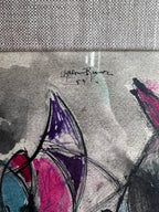 1959 Abstract in pinks and grays ￼