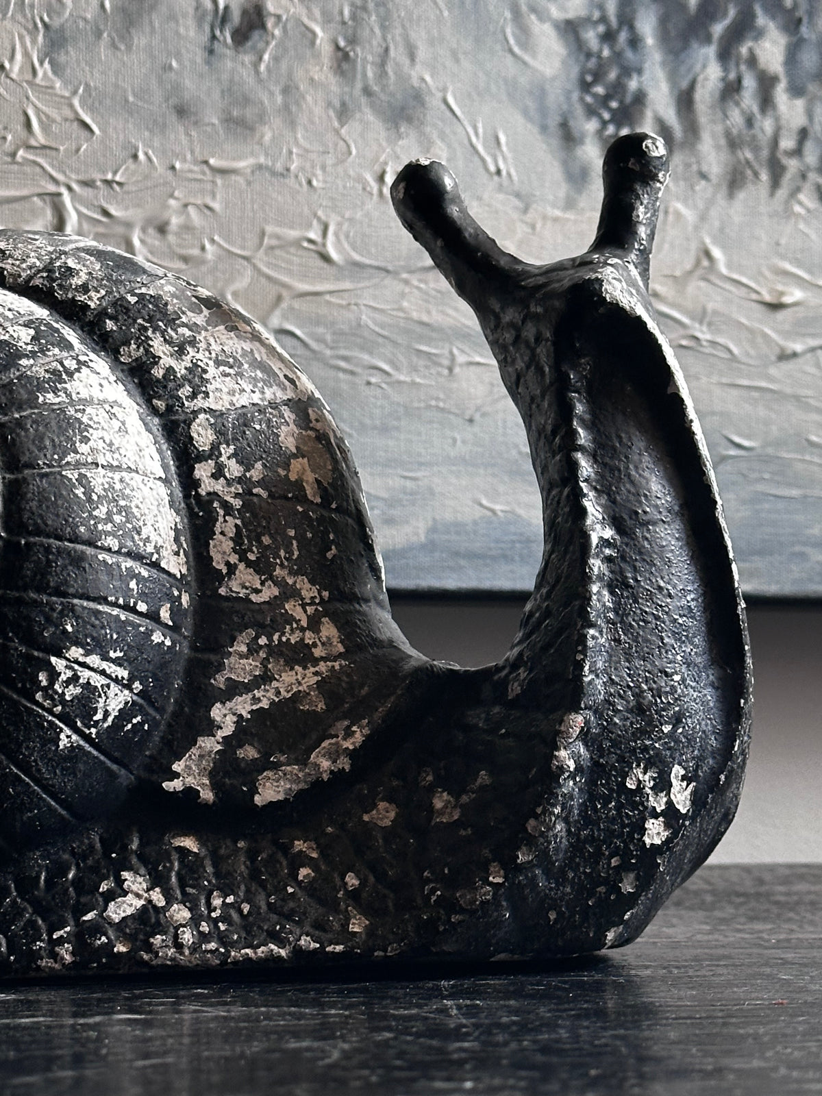 Cast aluminum snail