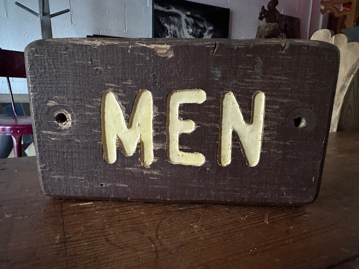 Men’s state park restroom sign