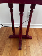 Cranberry red side table