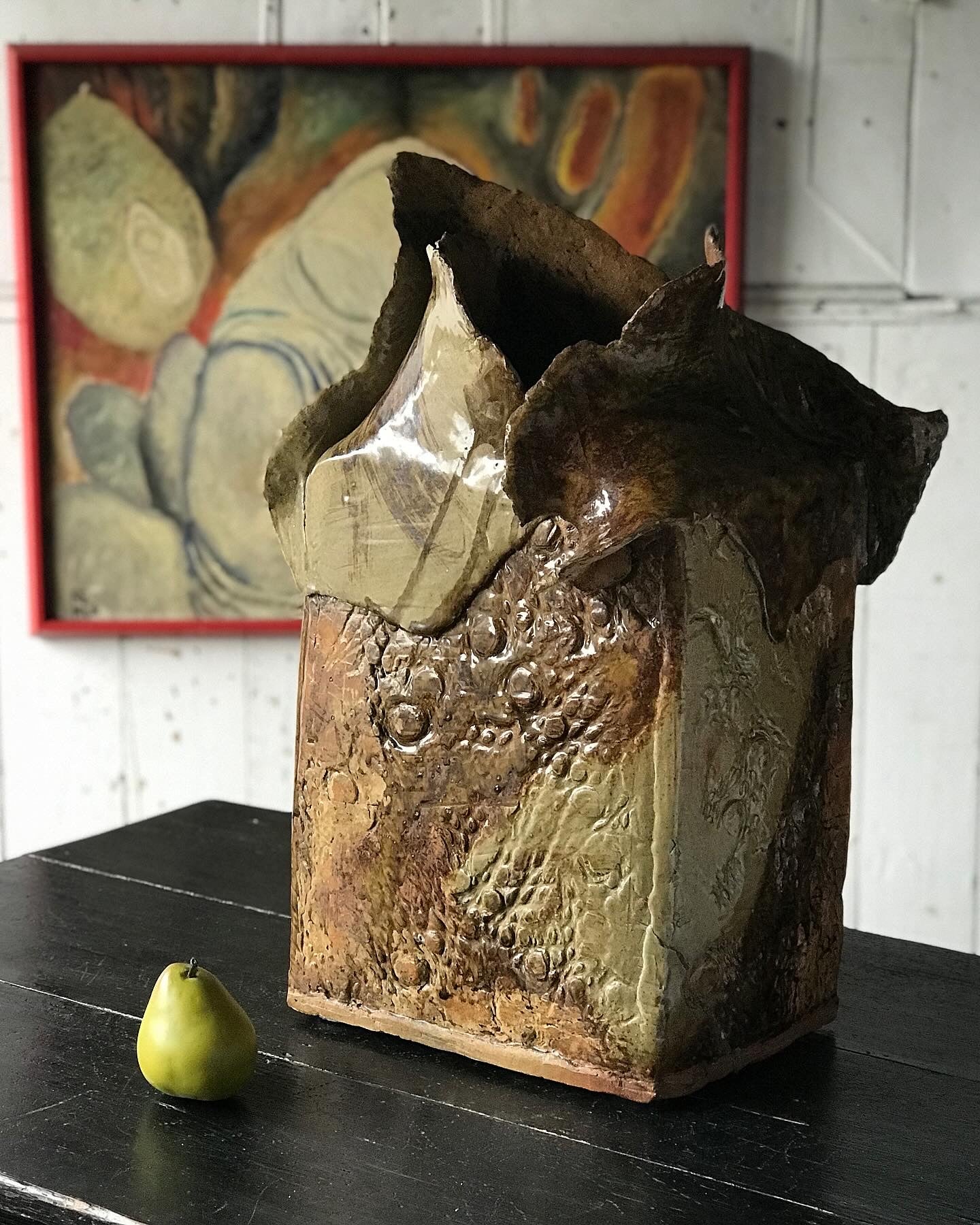 Mid-century Slab Ceramic Vessel