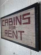 Cabins Sign