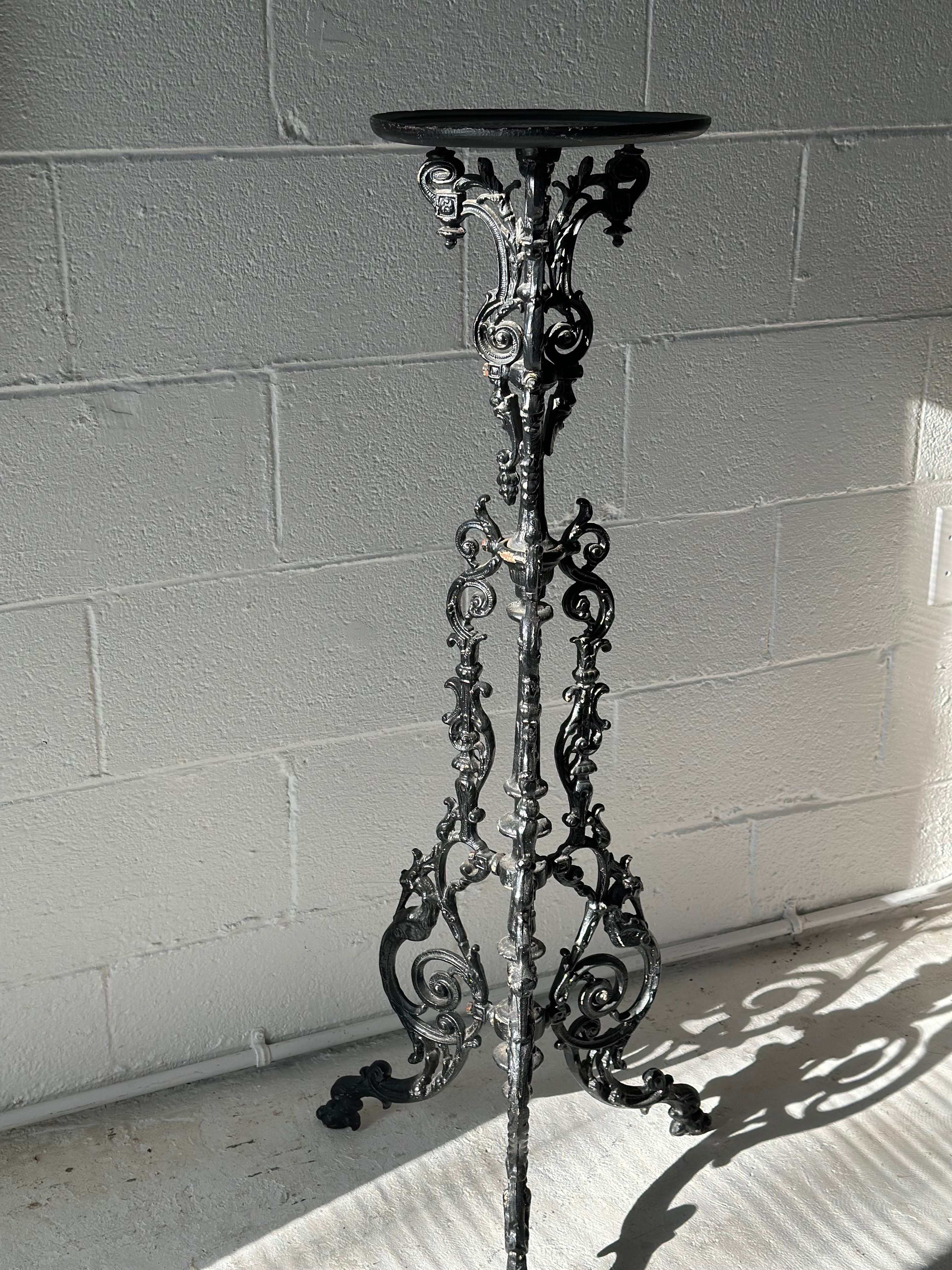 Black Victorian Plant Stand