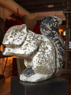 Weathered concrete squirrel
