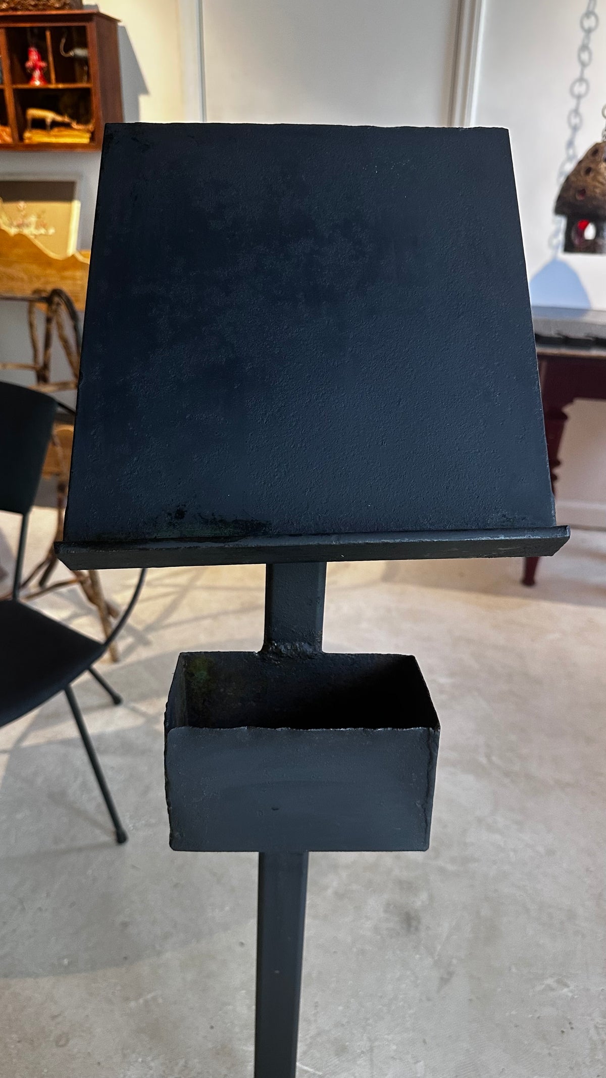 Homemade steel event podium