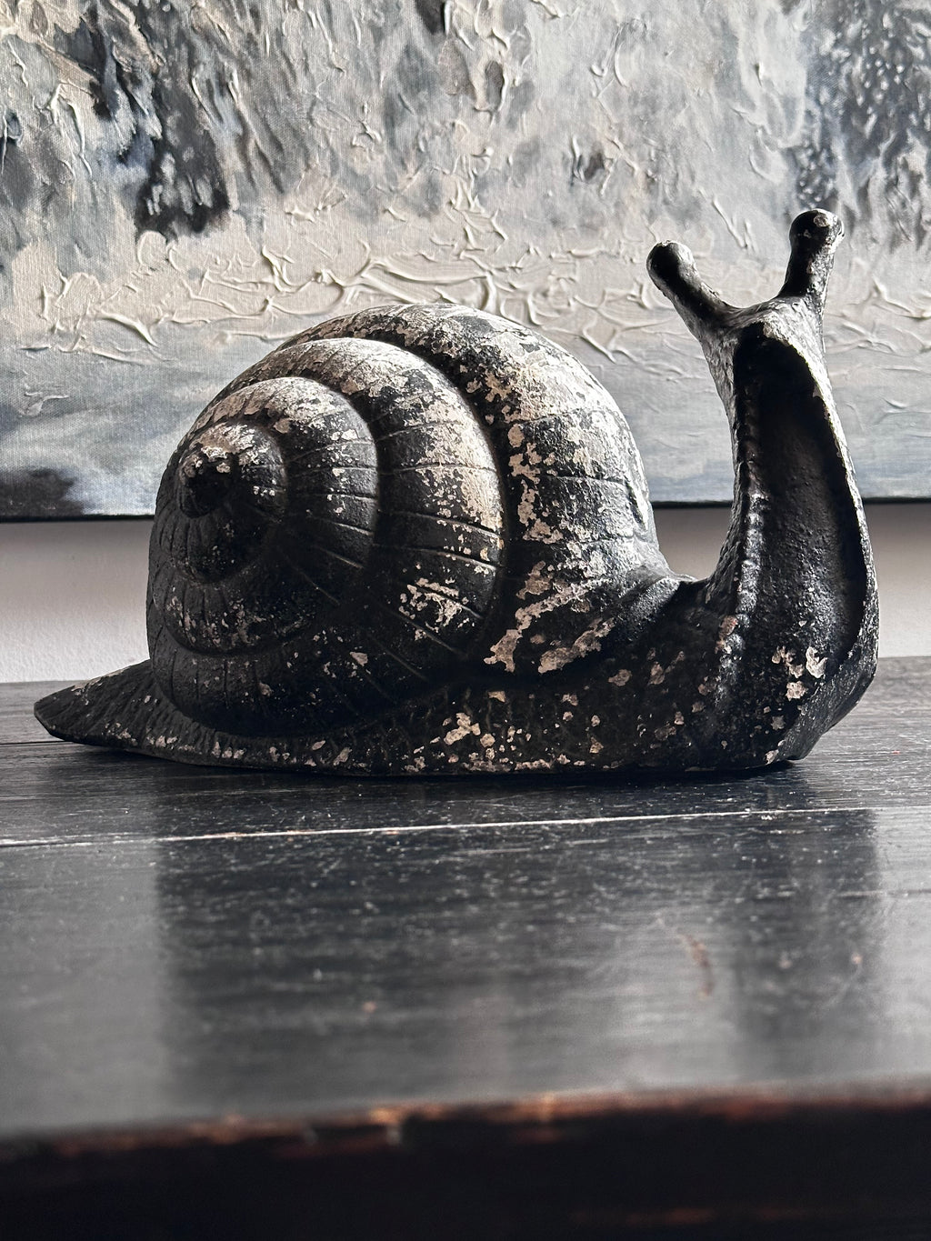 Cast aluminum snail