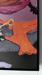70’s Mixed Media Painting