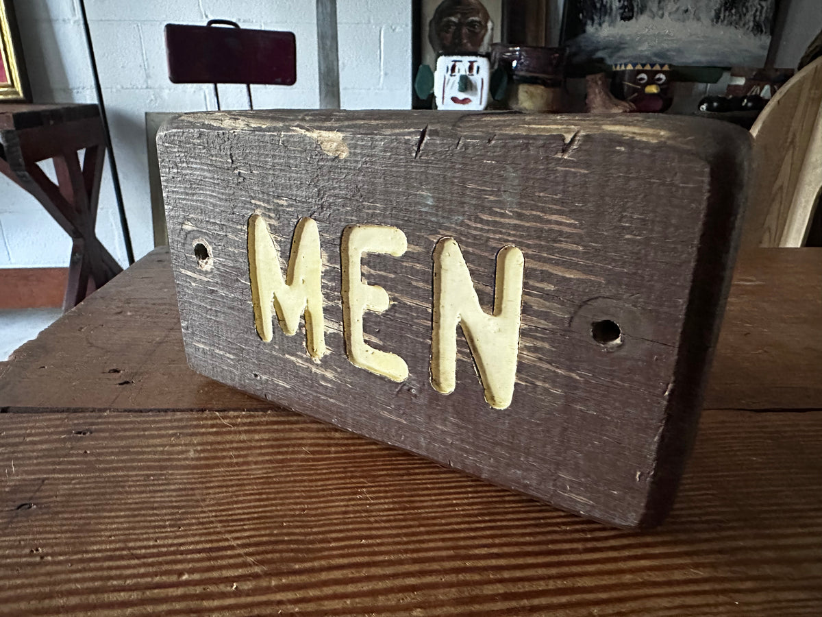 Men’s state park restroom sign