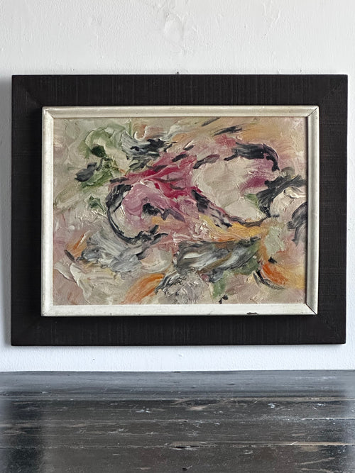 Abstract floral on board