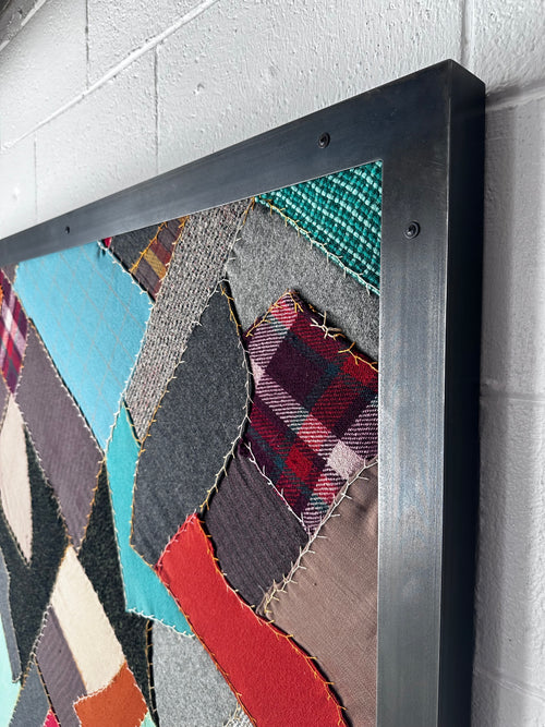 Steel framed quilt fragment