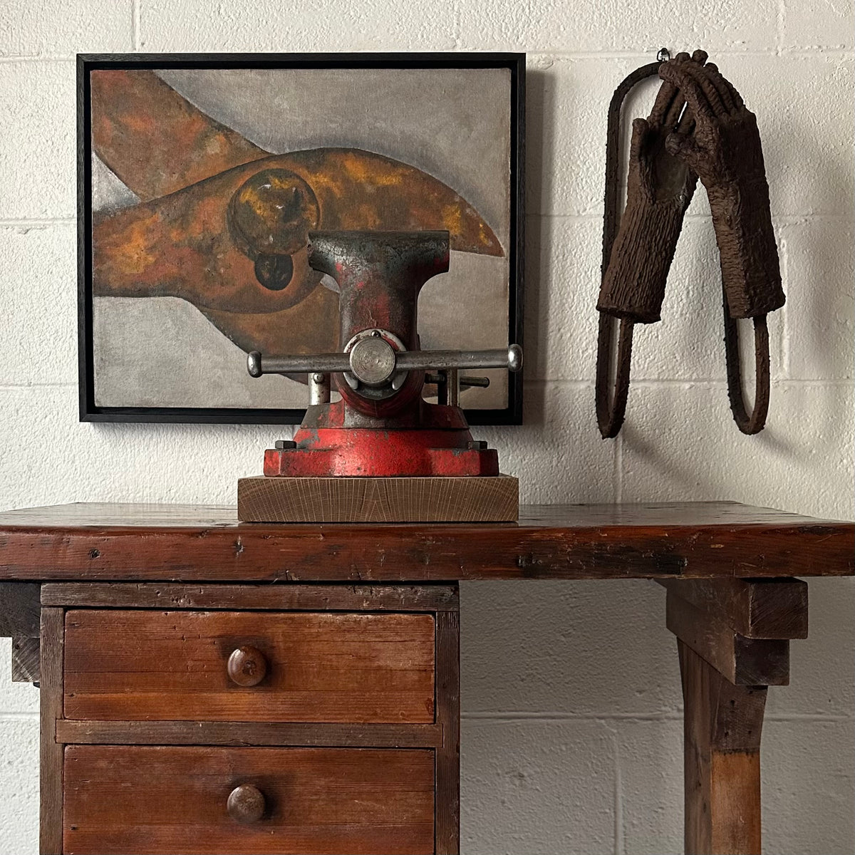Two Drawer Side Table