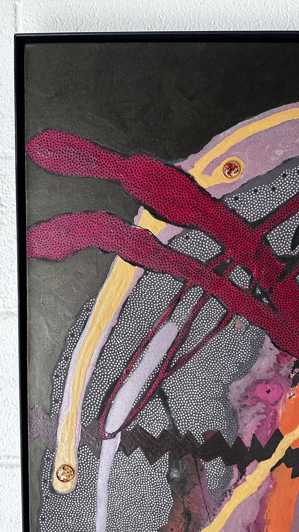 70’s Mixed Media Painting