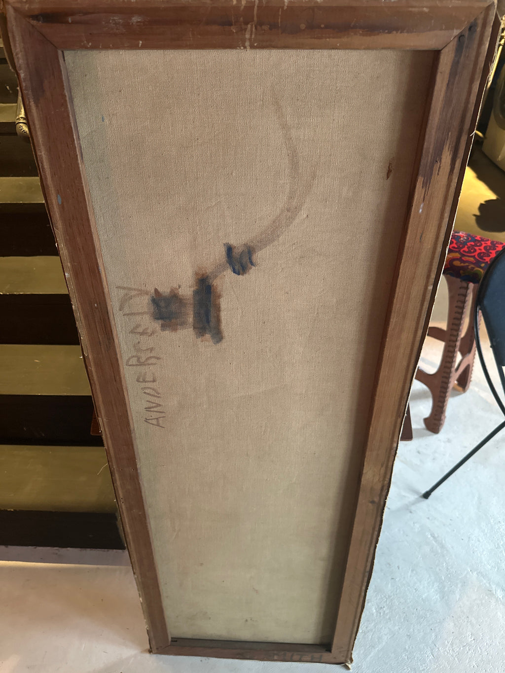 Abstract, geometric, mid-century painting