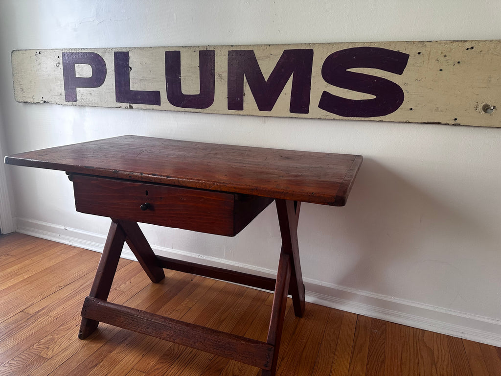 Double sided fruit stand sign
