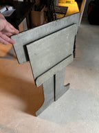 Silver painted collapsible music stand/easel