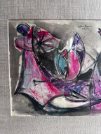 1959 Abstract in pinks and grays ￼