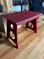 Diamond plate collapsible Boeing workstation/bench