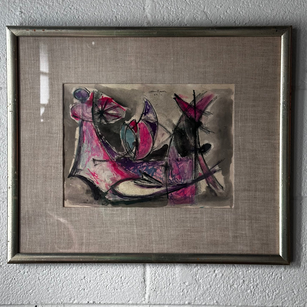 1959 Abstract in pinks and grays ￼