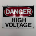 High voltage sign