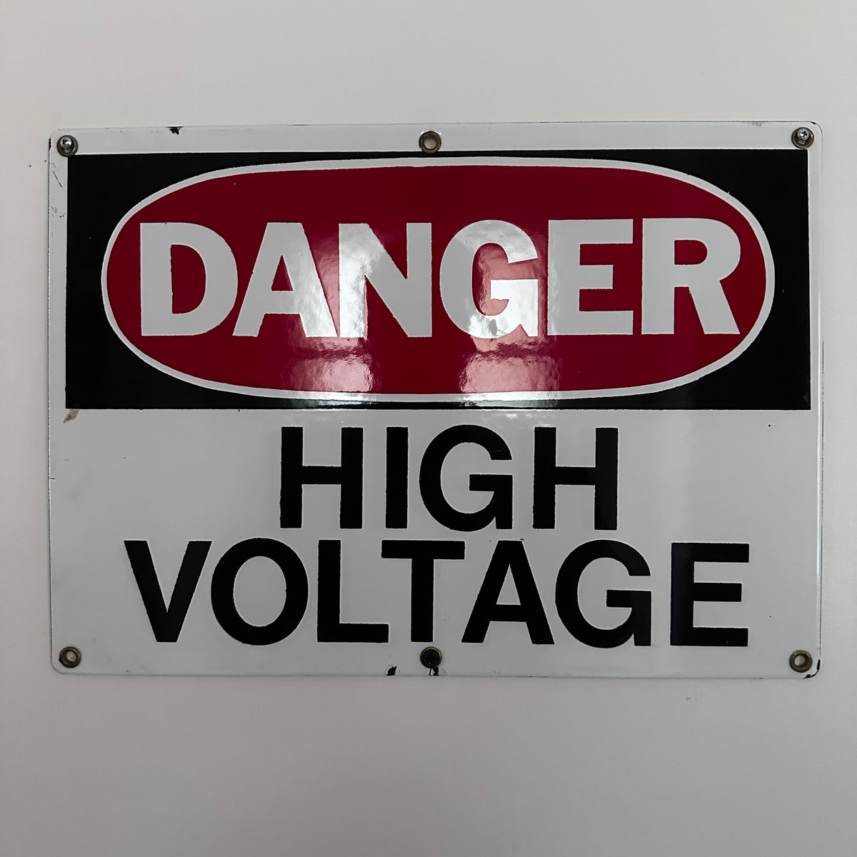 High voltage sign
