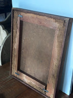 Mid-century artist board over painted linen